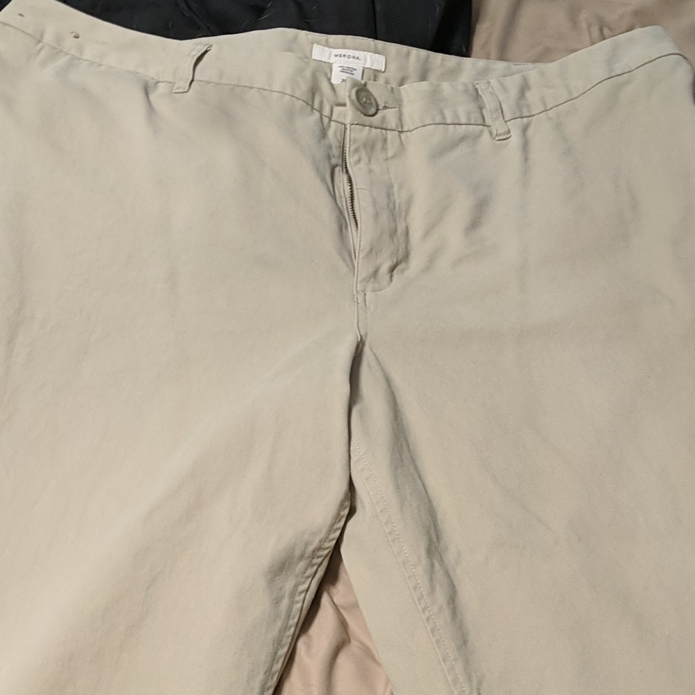 Merona Khaki pants plus sz 26w